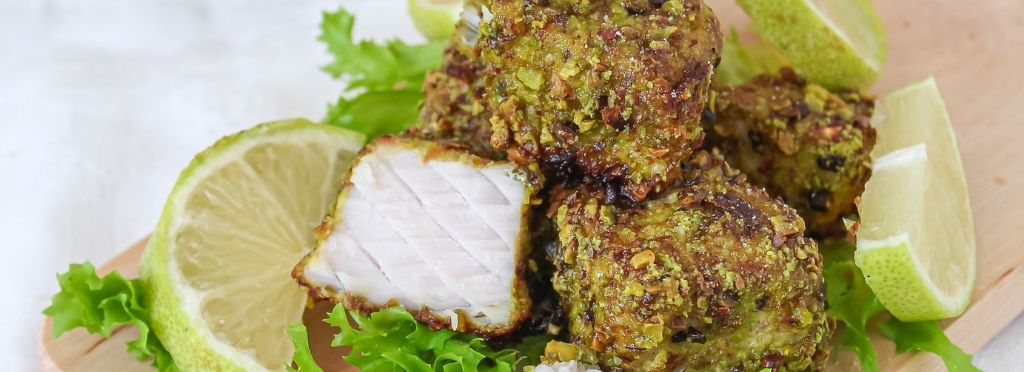 Bocconcini di Pesce Spada al Pistacchio