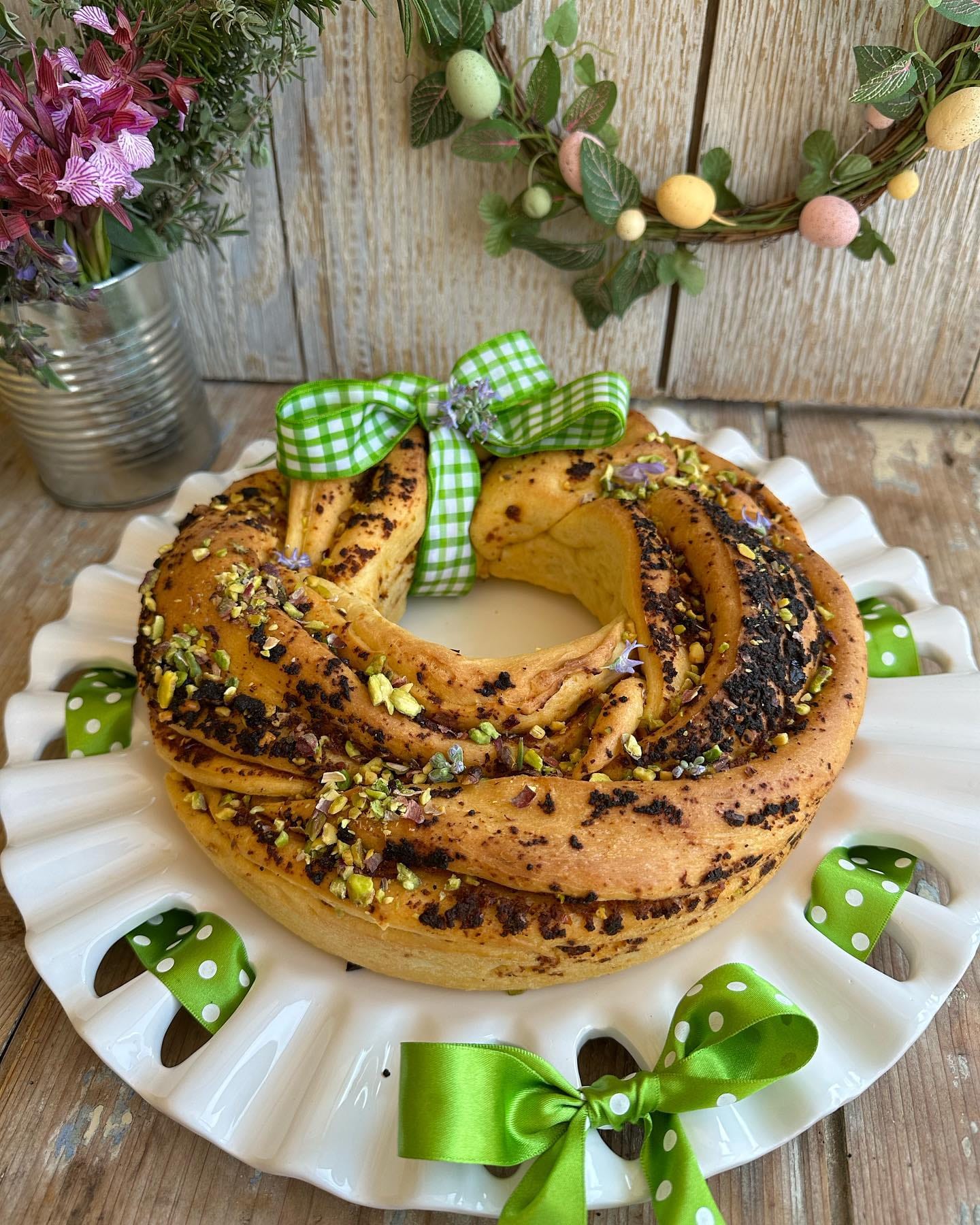 Angelica con pesto di pistacchi e pomodori secchi