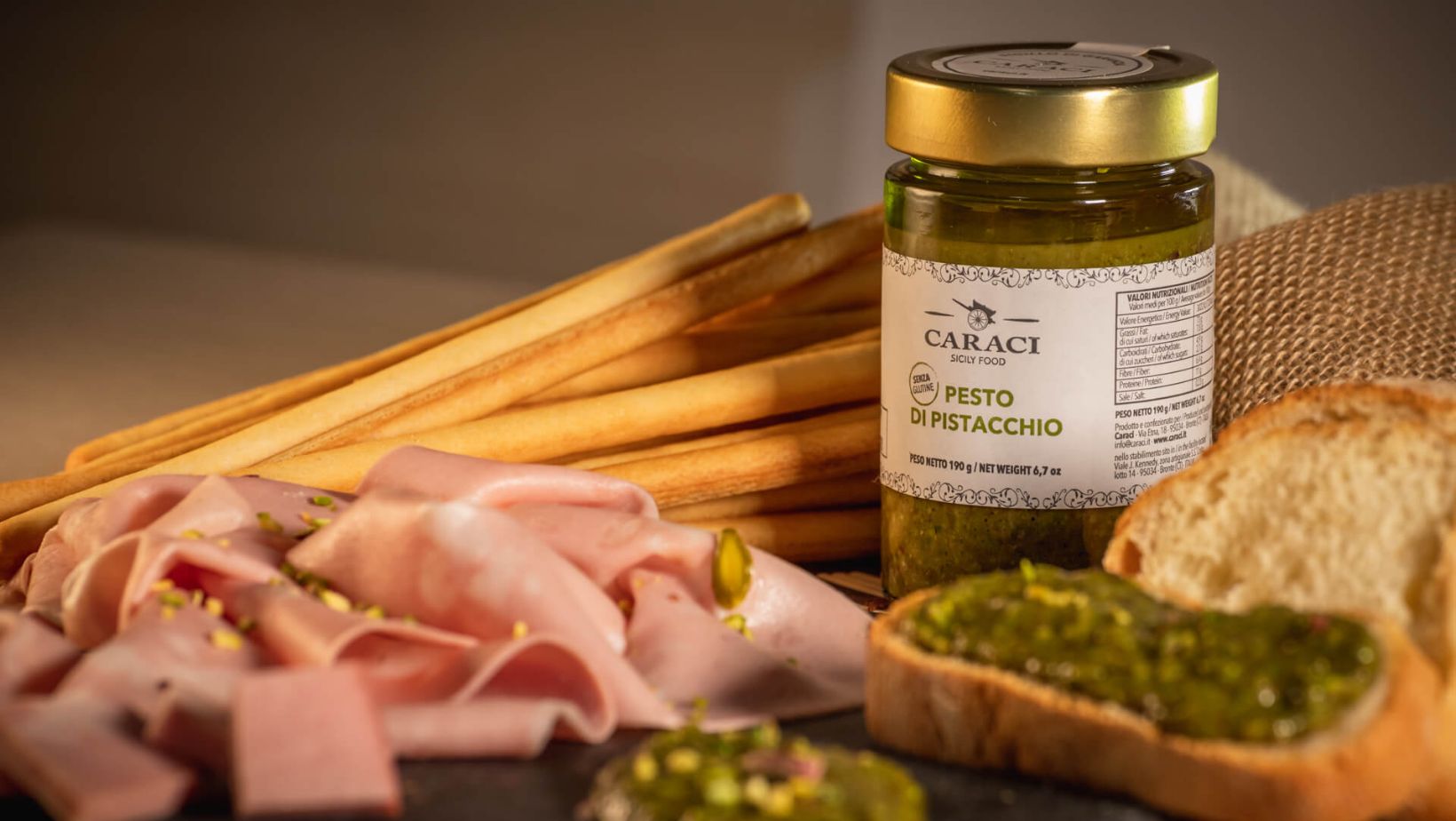 Pesti al pistacchio siciliani e di Bronte DOP Caraci Sicily Food