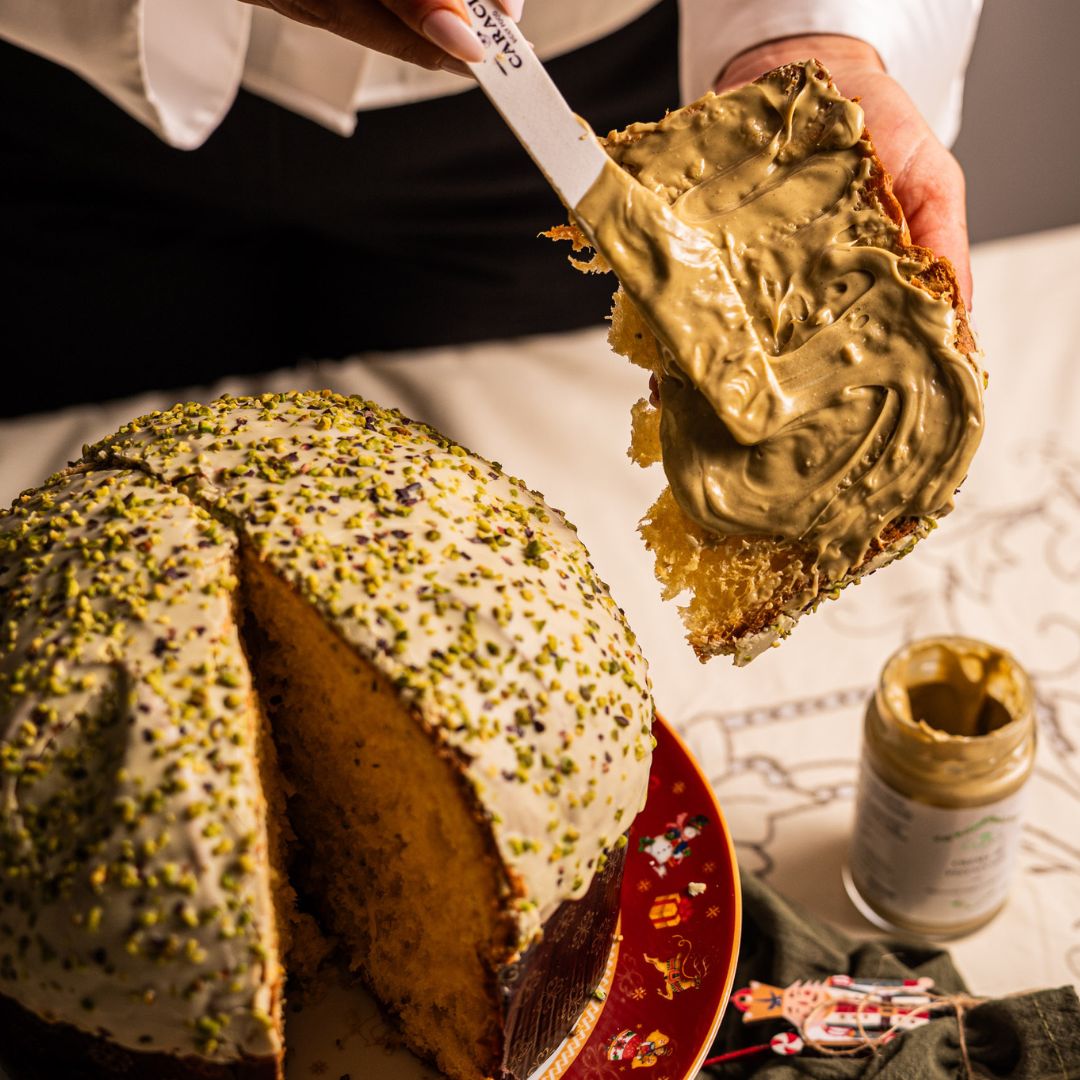 IL DOP - Panettone artigianale al pistacchio di Bronte DOP + Crema al Pistacchio di Bronte DOP