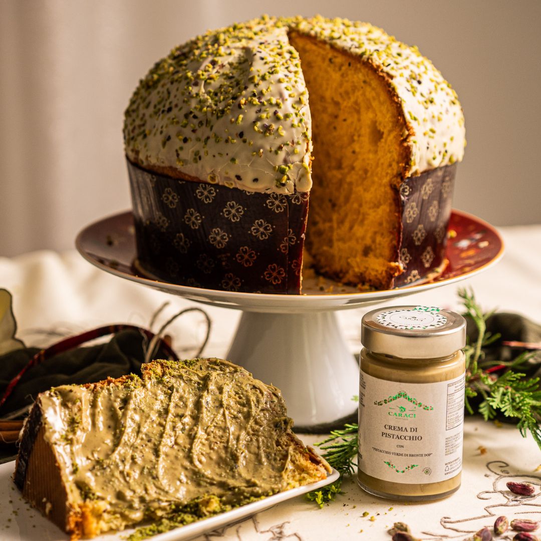 IL DOP - Panettone al pistacchio di Bronte DOP + Crema al Pistacchio di Bronte DOP