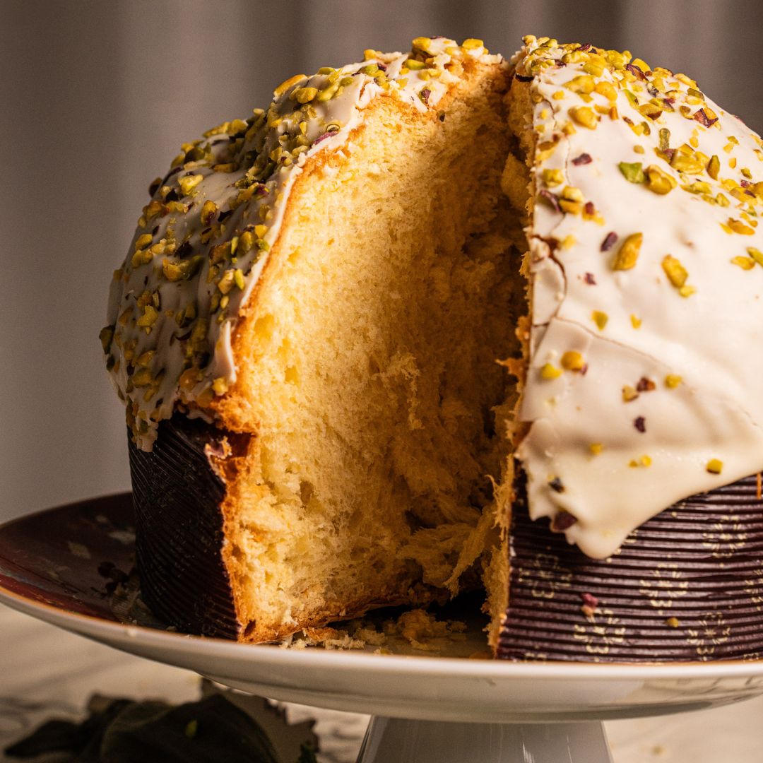 KIT Panettone IL TRADIZIONALE + crema al pistacchio 190gr + liquore al pistacchio