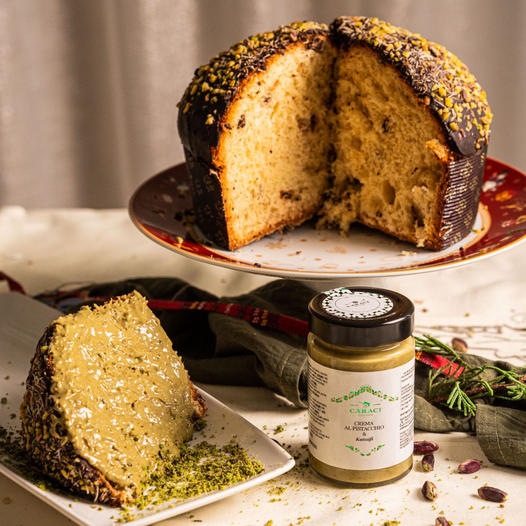 IL DUBAI - Panettone + crema con pistacchio e pasta kataifi 190gr