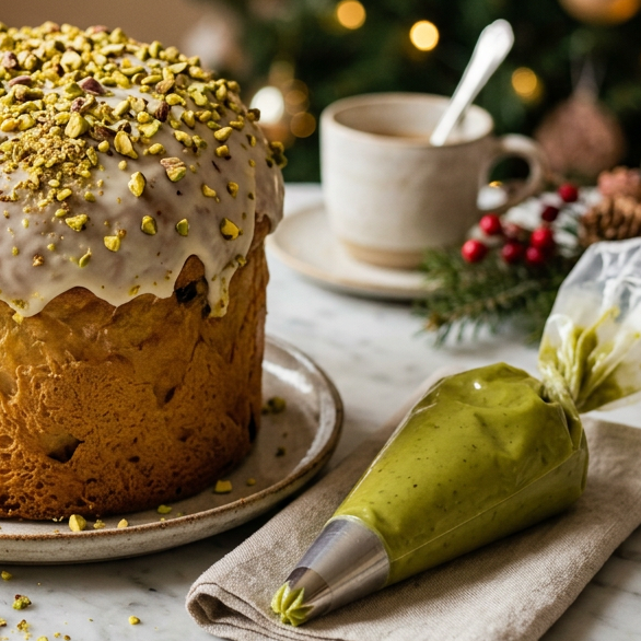 IL GOLOSO - Panettone al pistacchio + Sac a poche