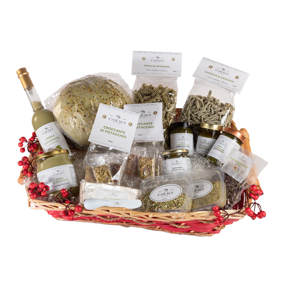 cesta di natale al pistacchio di bronte caraci sicily food polare