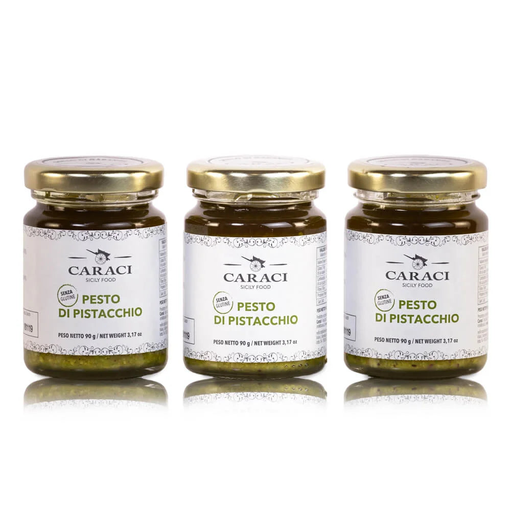 Trio von sizilianischem Pistazienpesto