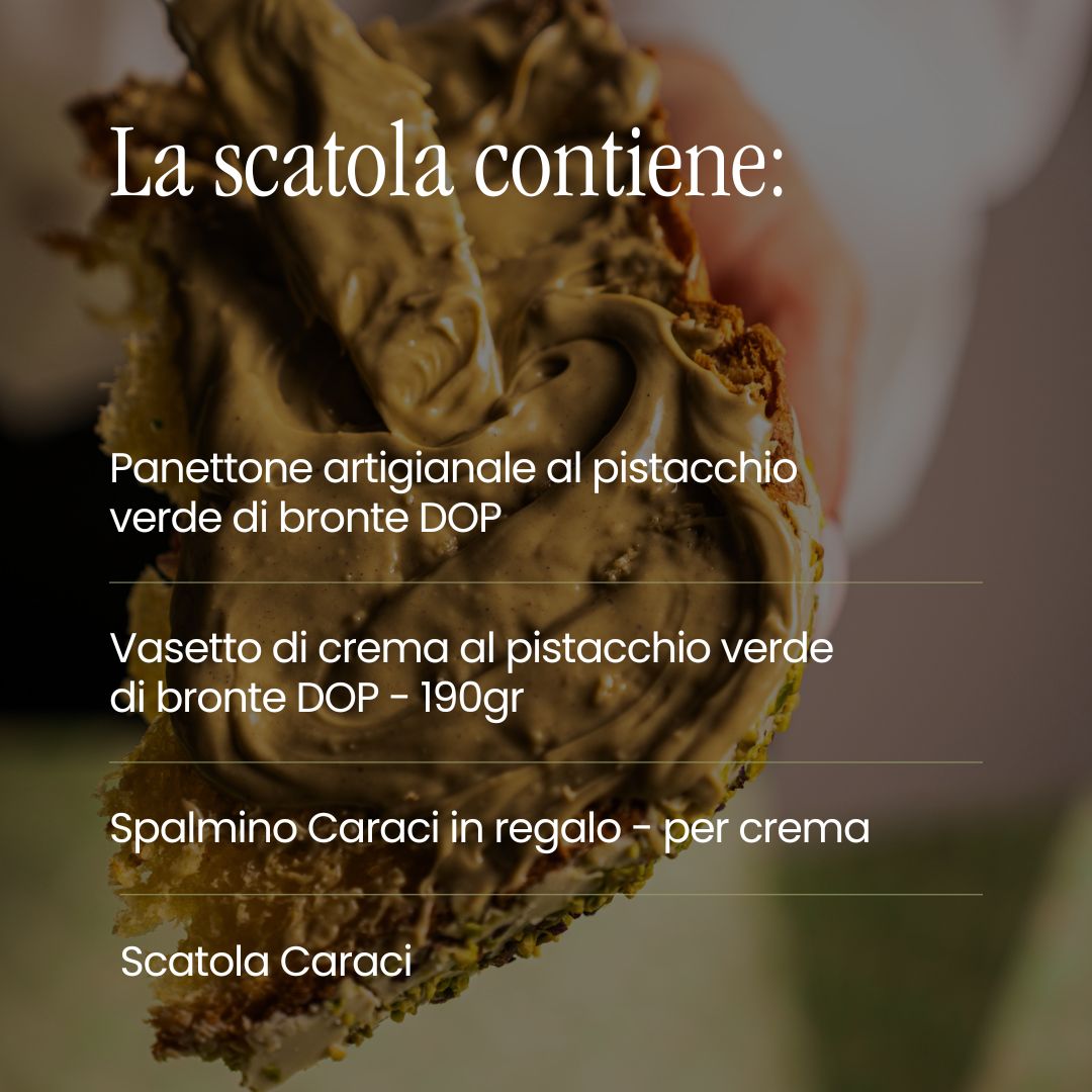 IL DOP - Panettone al pistacchio di Bronte DOP + Crema al Pistacchio di Bronte DOP