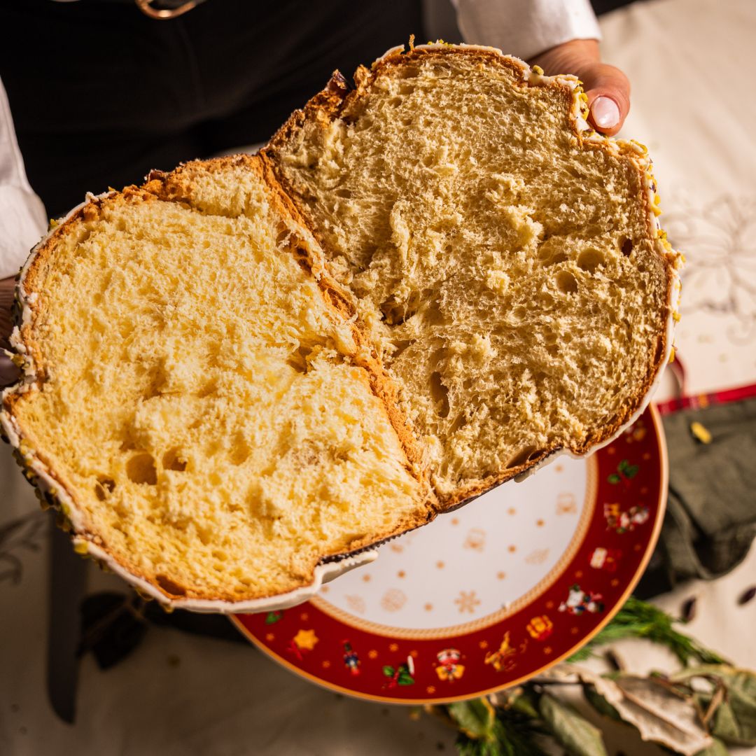 IL TRADIZIONALE - Panettone al pistacchio + vasetto di crema al pistacchio 190gr