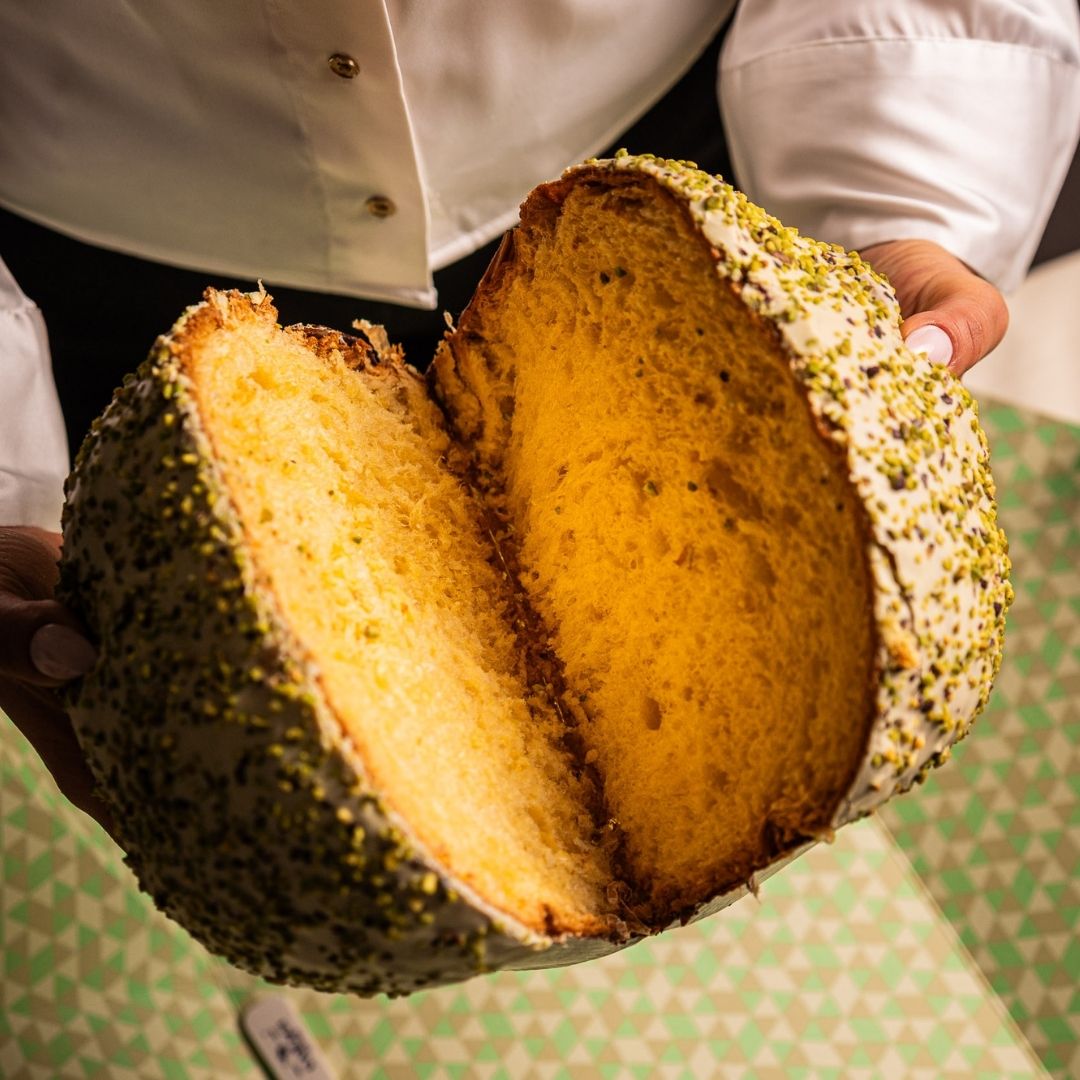 KIT Panettone IL DOP + crema al pistacchio DOP 190gr + liquore al pistacchio