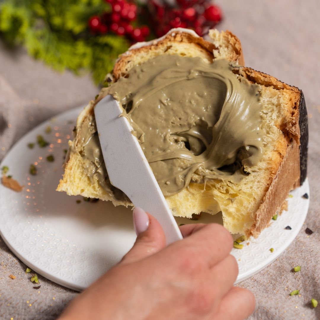 KIT Panettone IL DOP + crema al pistacchio DOP 190gr + liquore al pistacchio