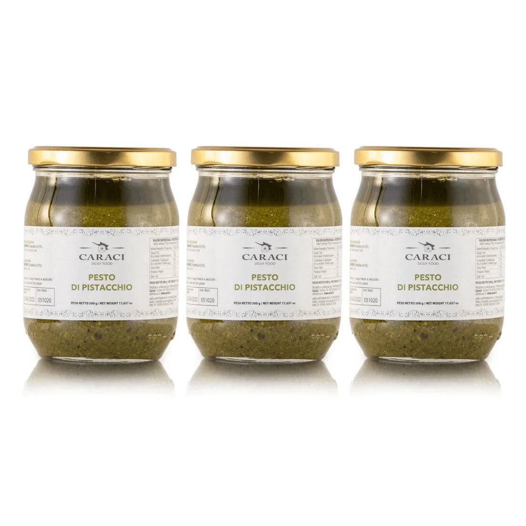 Tris di Pesto di Pistacchio Siciliano